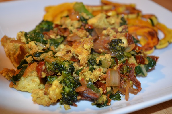 Recipe: Tofu Scramble (with Spinach and Nutritional Yeast)