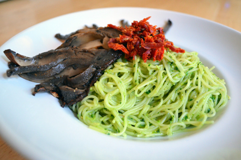 Recipe: Ramp and Spinach Pesto Pasta