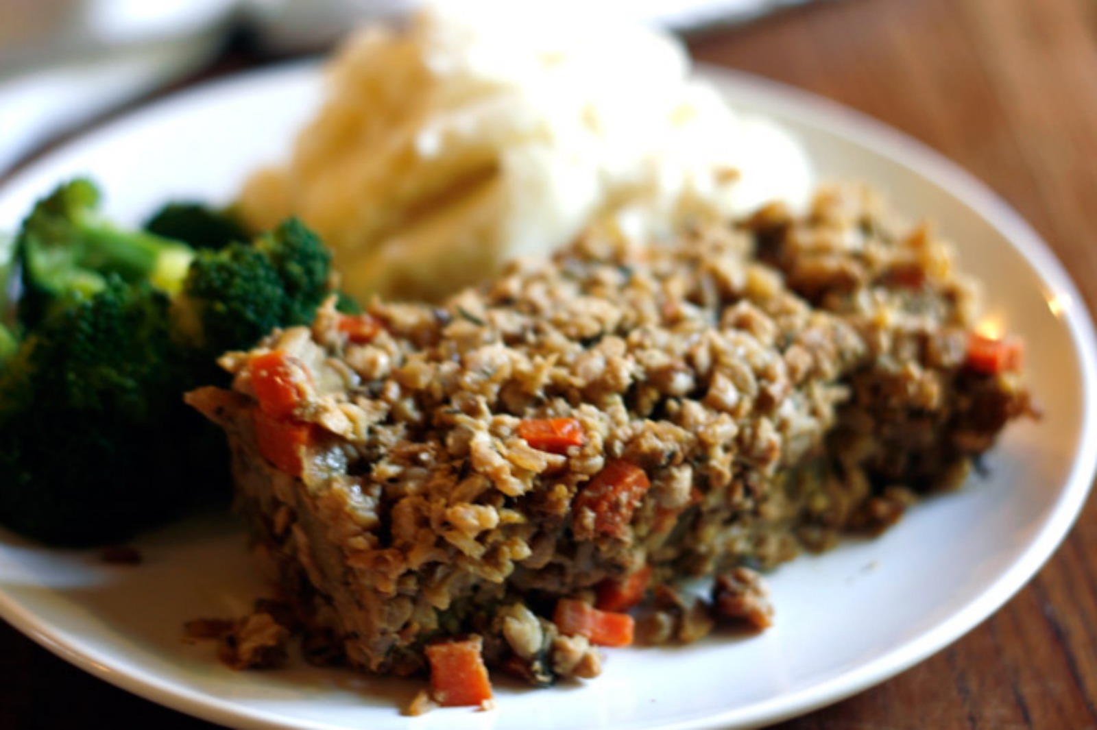 country meatloaf with gravy