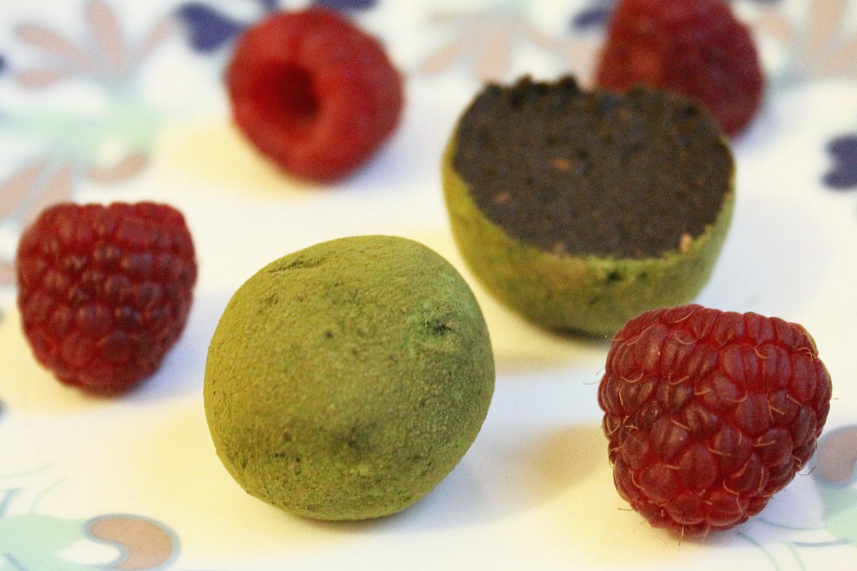 Matcha Raspberry Bliss Balls [Vegan, Gluten-Free]