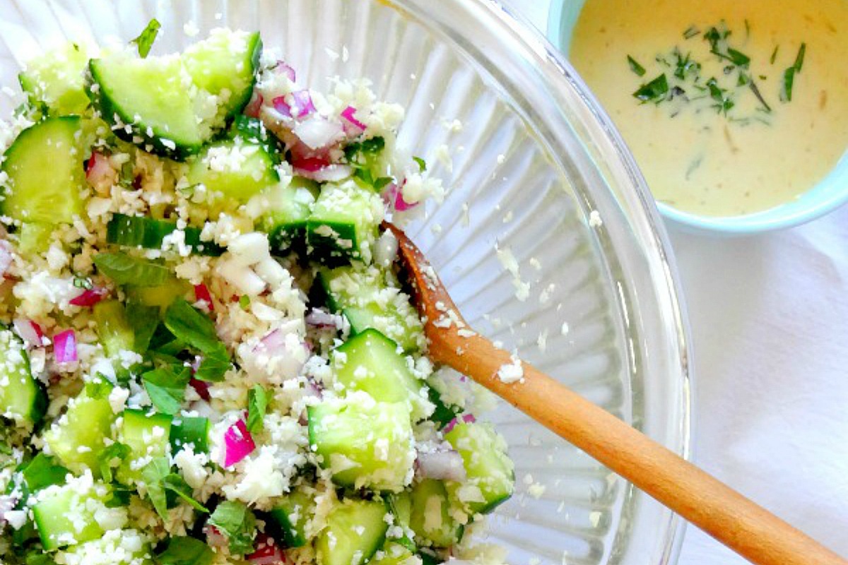 Basil Cucumber Salad [Vegan, Gluten-Free]