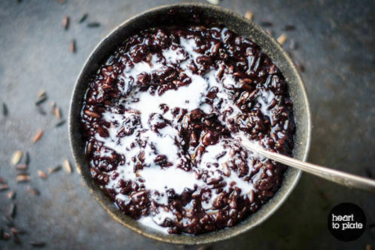 Black Sticky Rice Pudding (Bubur Pulut Hitam) [Vegan, Gluten-Free]