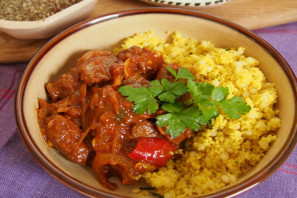 Seitan Tagine with Apricots and Dates [Vegan]
