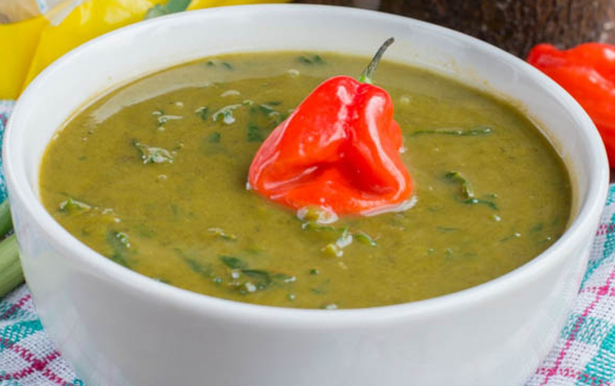 Caribbean Callaloo Soup [Vegan, Gluten-Free]