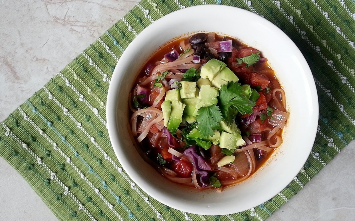 Mexican Noodle Soup [Vegan, Gluten-Free]