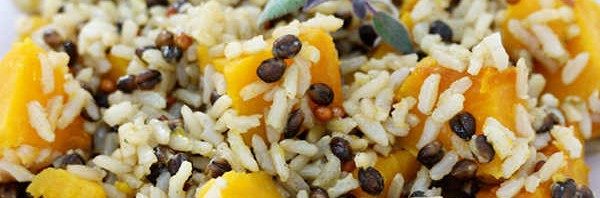 Wild Rice with Kabocha Squash and Sage Butter