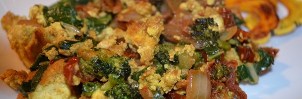 Recipe: Tofu Scramble (with Spinach and Nutritional Yeast)