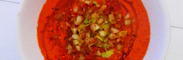 Recipe: Raw Tomato Red Pepper Soup