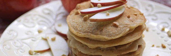 Apple-Almond Butter Pancakes
