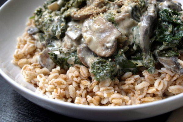Recipe: Kale and Mushroom Gratin