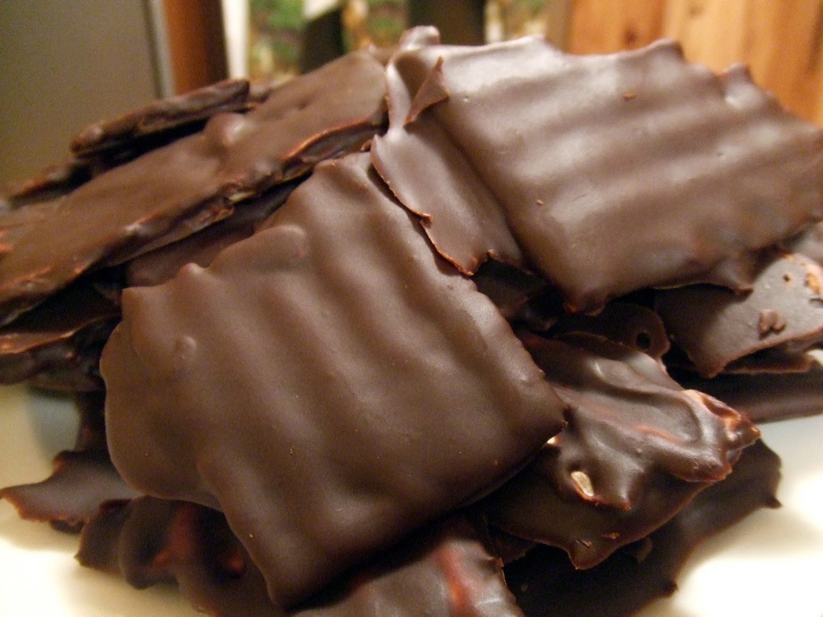 Vegan Chocolate-Covered Matzoh