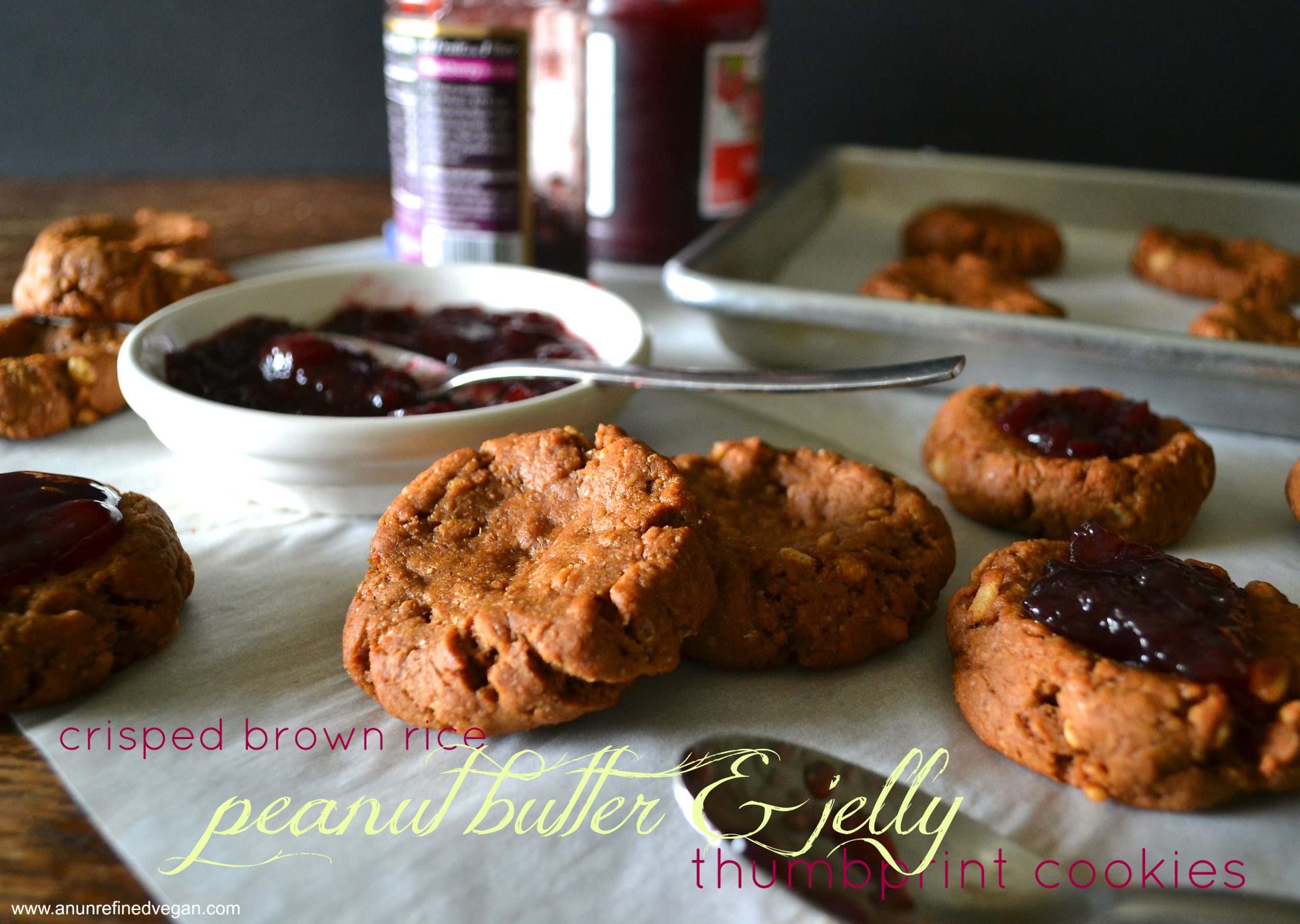 PB & Jelly Thumbprint Cookies