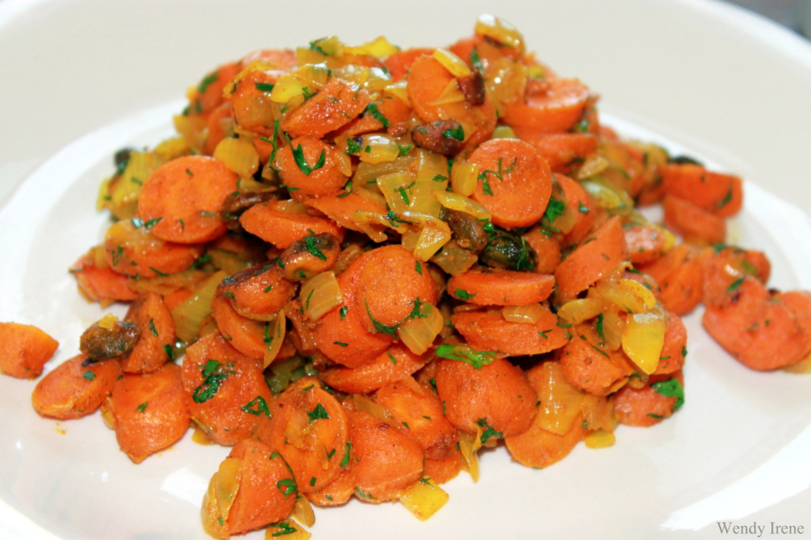 Curried Carrots With Pistachios