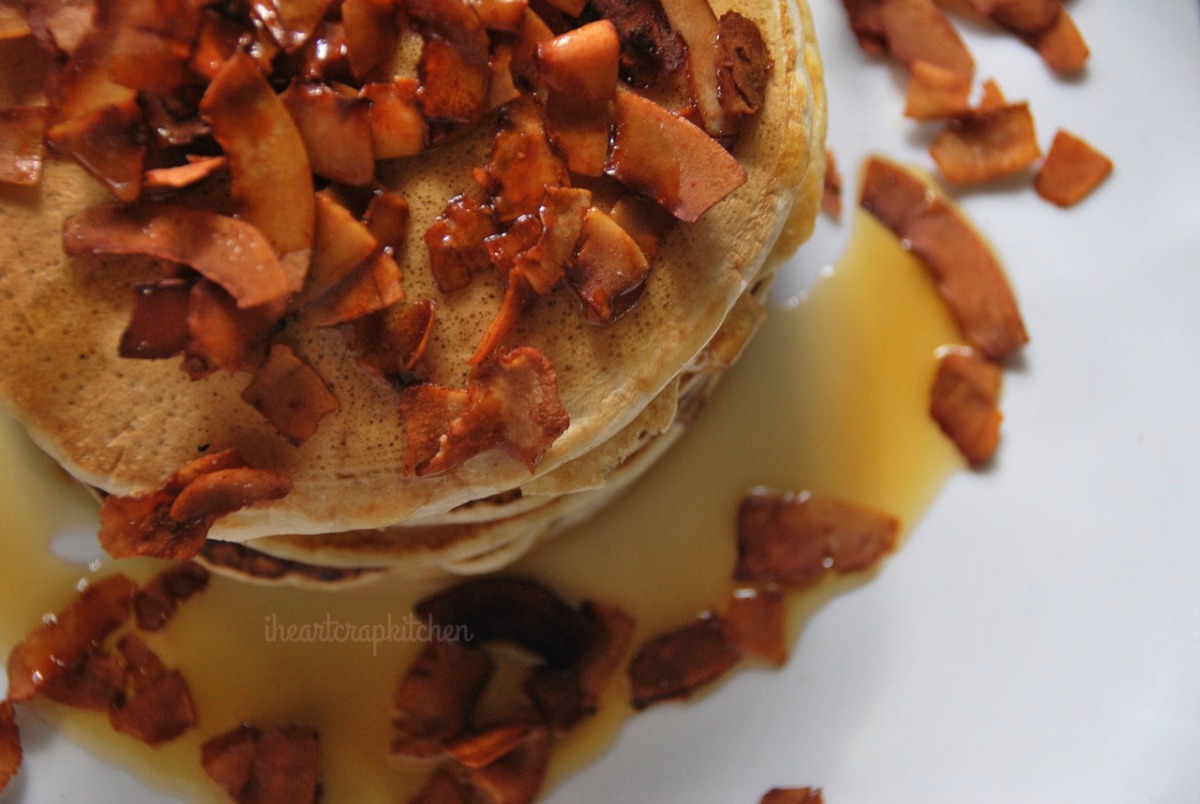 ‘Bacon’ and Maple Syrup Pancakes [Vegan]