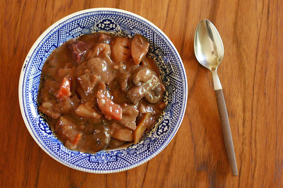 Seitan Portobello Stew [Vegan]