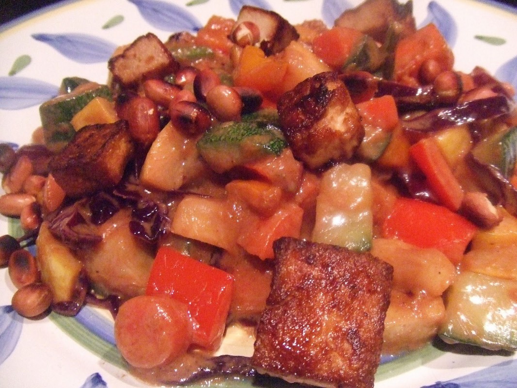 Tofu végétalien Kung Pao