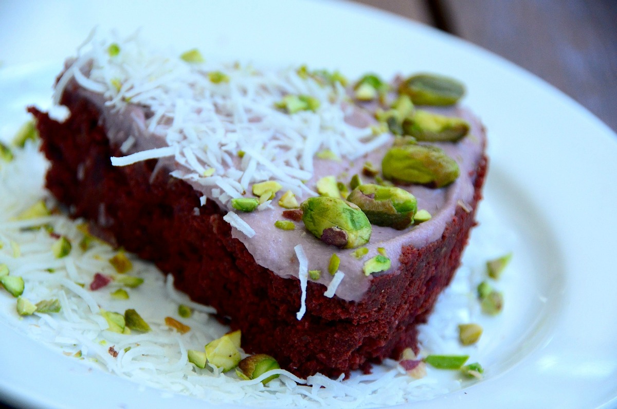 Chocolate Beet Cake With Raspberry Frosting [Vegan, Raw, Gluten-Free]