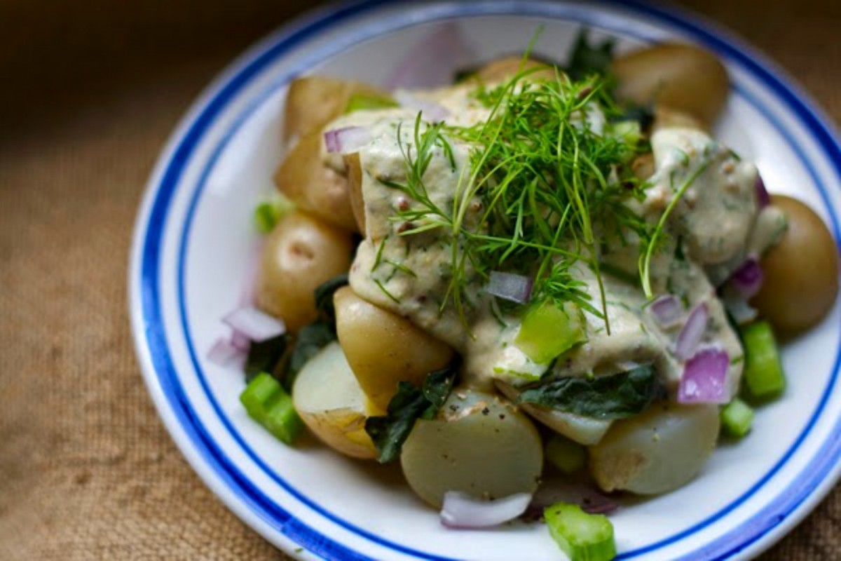 Ina Garten’s Potato Salad Veganized