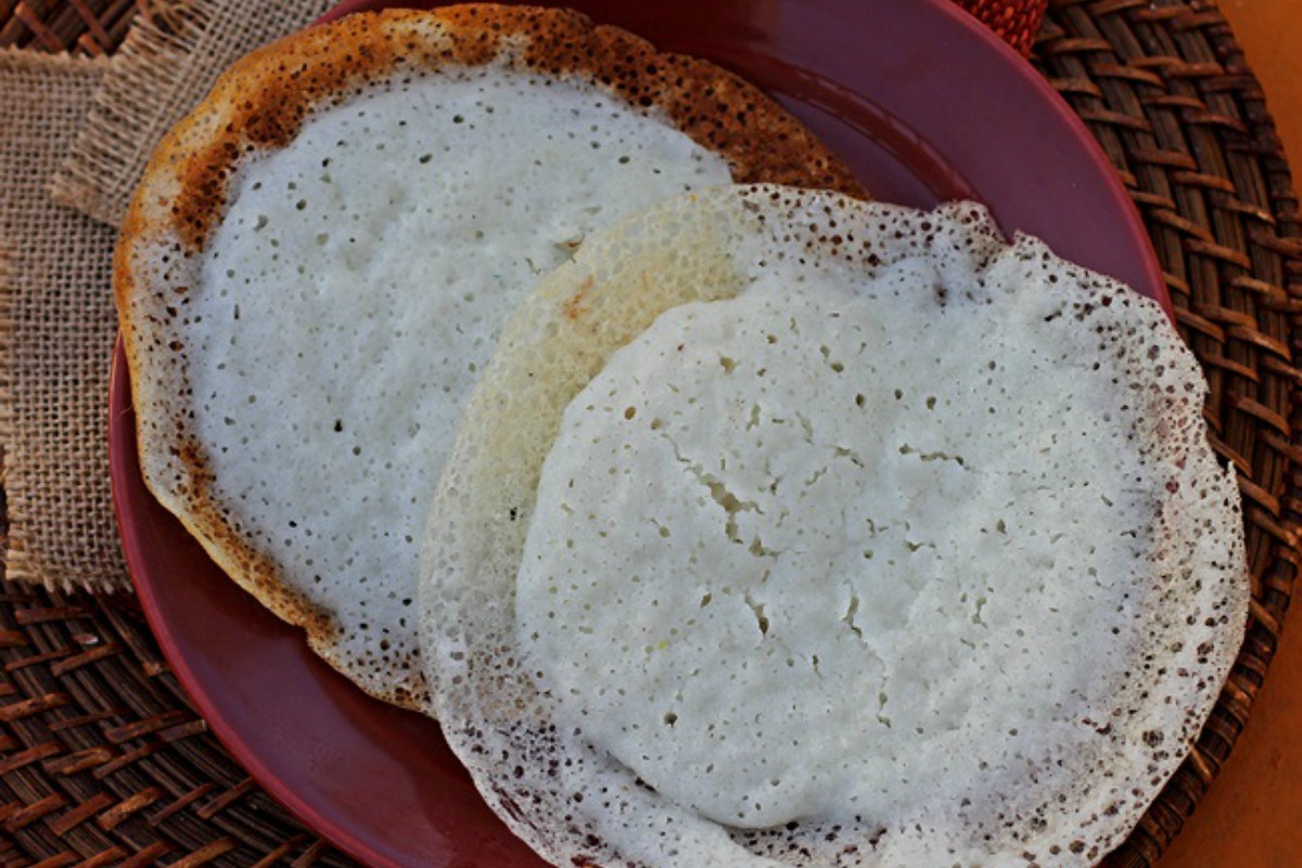 Appam – Lace Rimmed Rice and Coconut Pancakes 