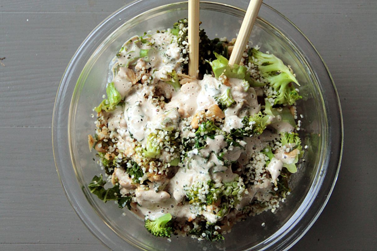 Vegan Tahini Kale Protein Bowl