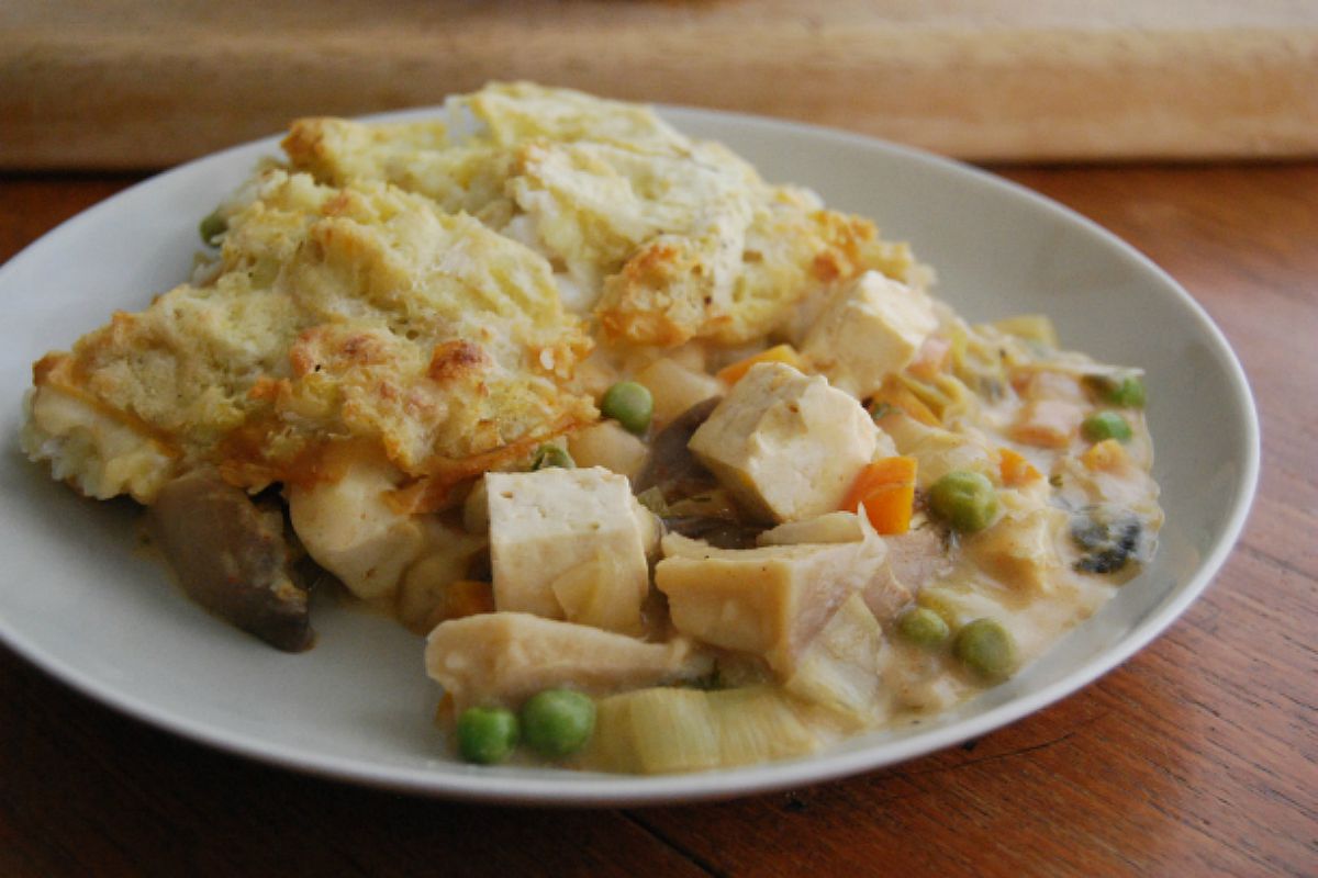 ‘Fish’ Pie With Tofu and Oyster Mushrooms [Vegan, Gluten-Free]
