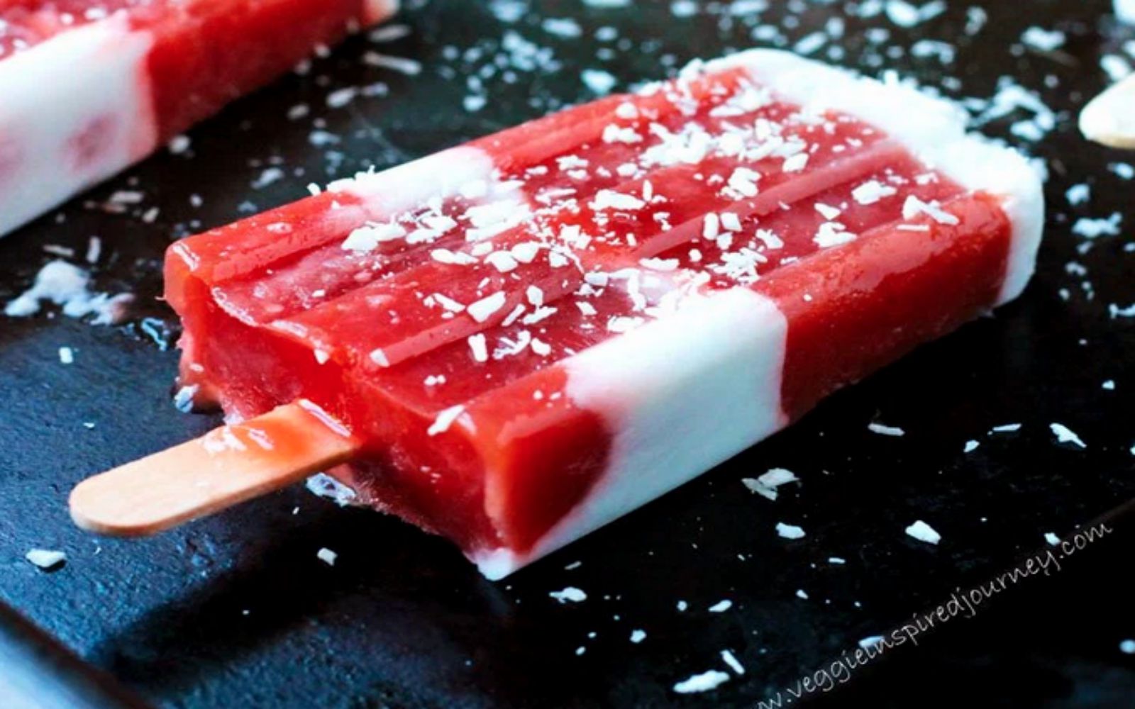 Strawberry-Rhubarb-Coconut Pops [Vegan, Gluten-Free]