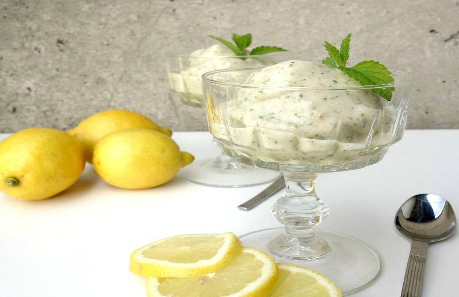 Simple No-Churn Lemon Balm Ice Cream [Vegan]