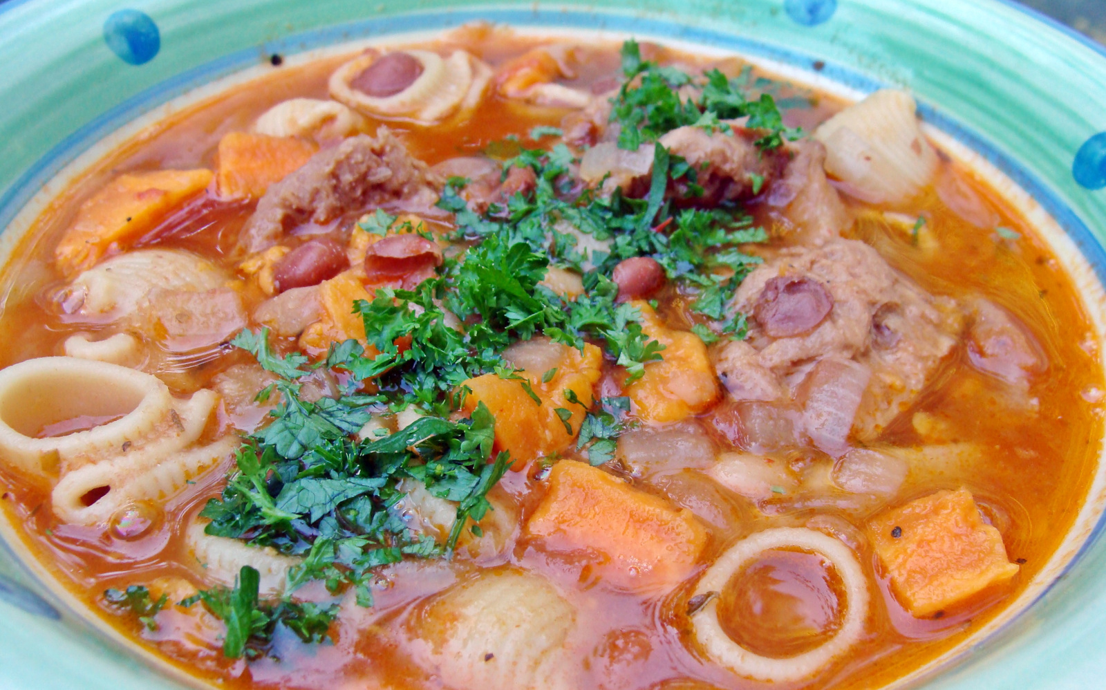 Sopa de Frijoles (Peruvian Bean Soup) [Vegan]