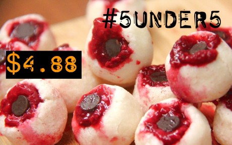 #5under5: Nightmare-Worthy Bloody Coconut Raspberry Monster Eyeballs [Vegan, Gluten-Free]