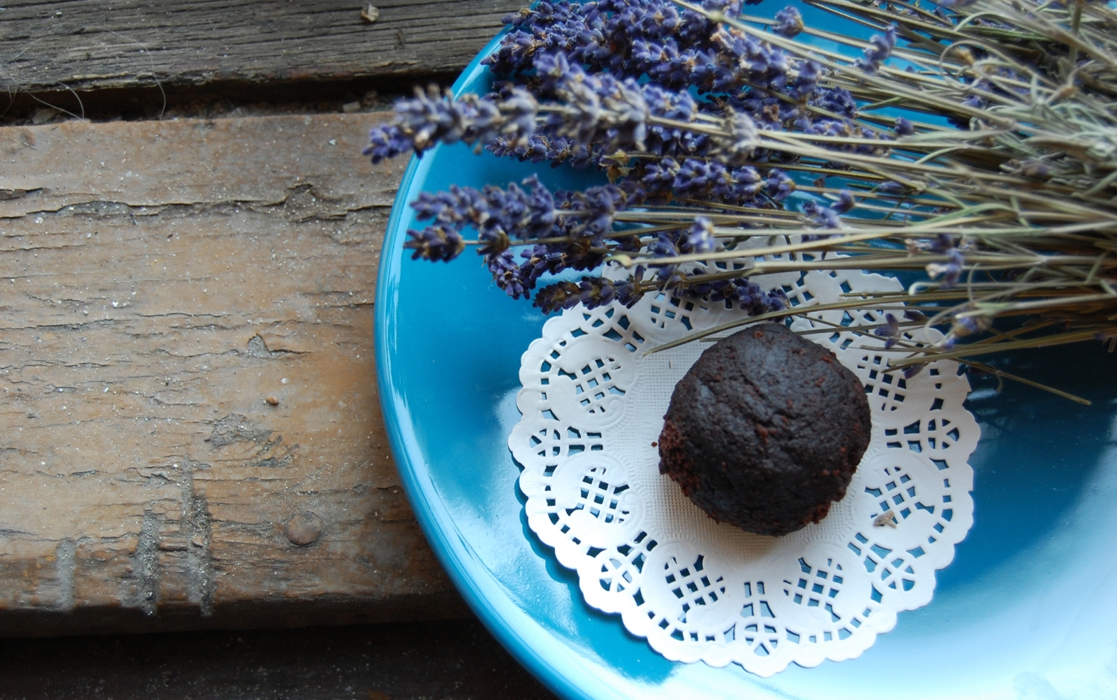 Lavender-Infused Cocoa-Dusted Truffles [Vegan, Gluten-Free]
