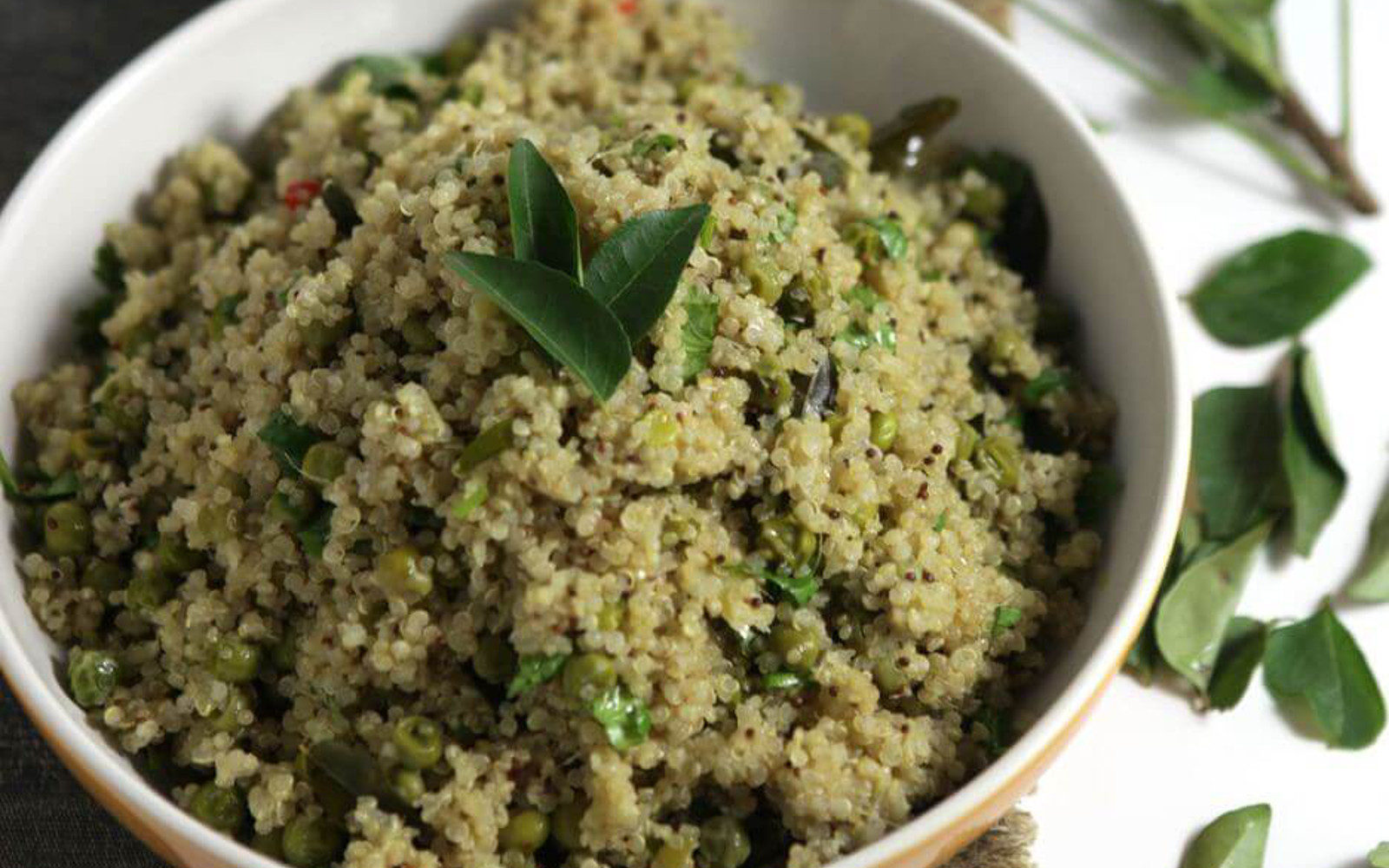 Indian Style Quinoa and Peas