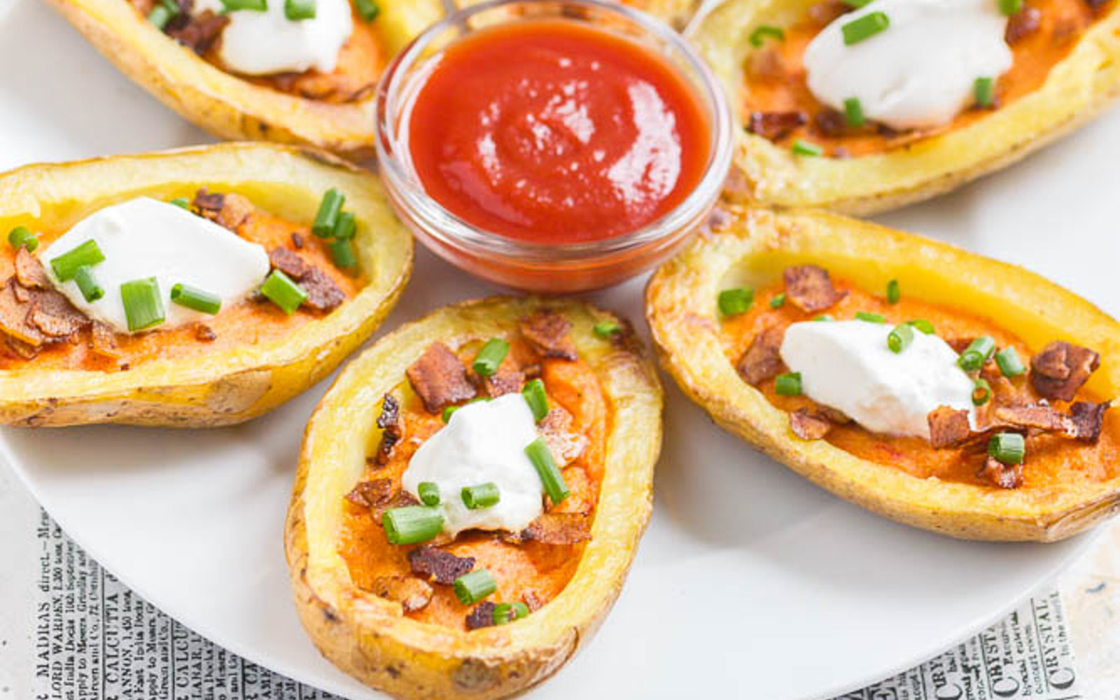 Potato Skins With Coconut Bacon