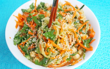Sweet and Sour Cucumber Carrot Noodles [Vegan, Gluten-Free] - One Green ...