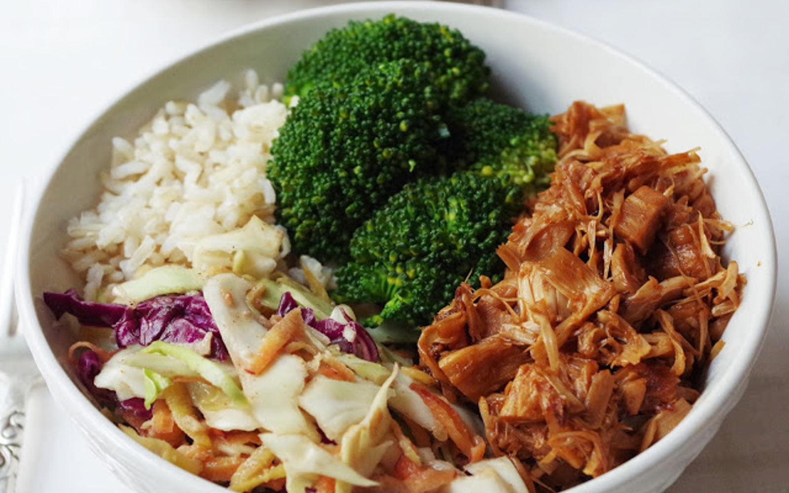 Barbecue Pulled Jackfruit Bowl
