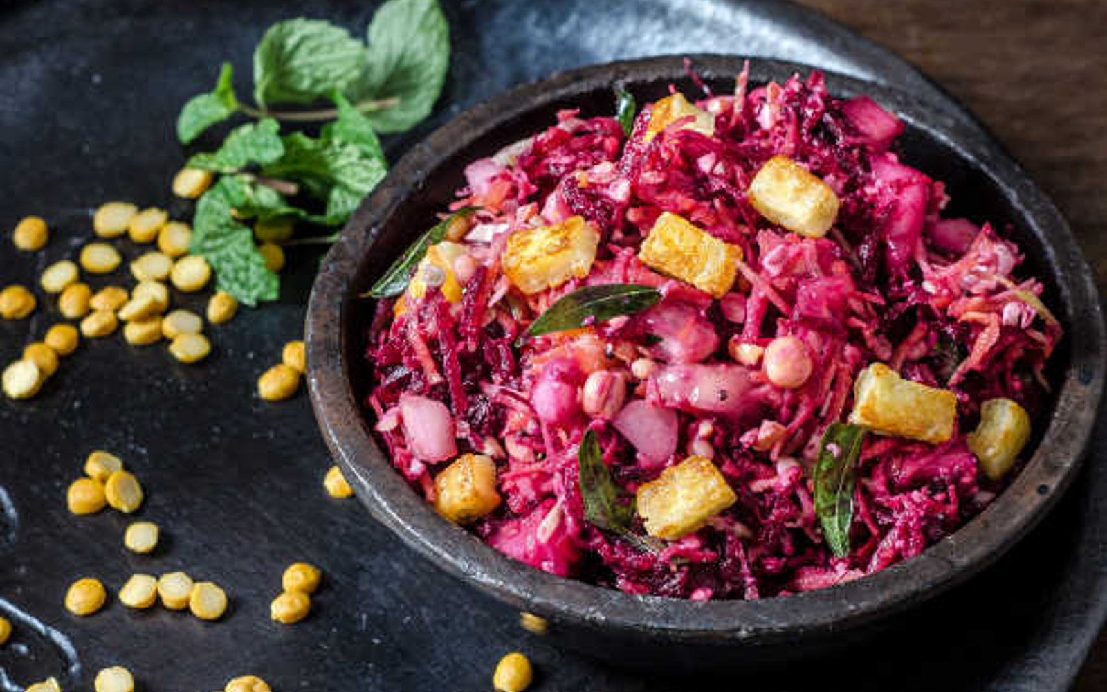 Channa Dal Kosambi: South Indian Lentil and Vegetable Salad