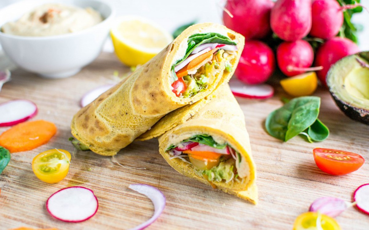 Moroccan Chickpea Wraps