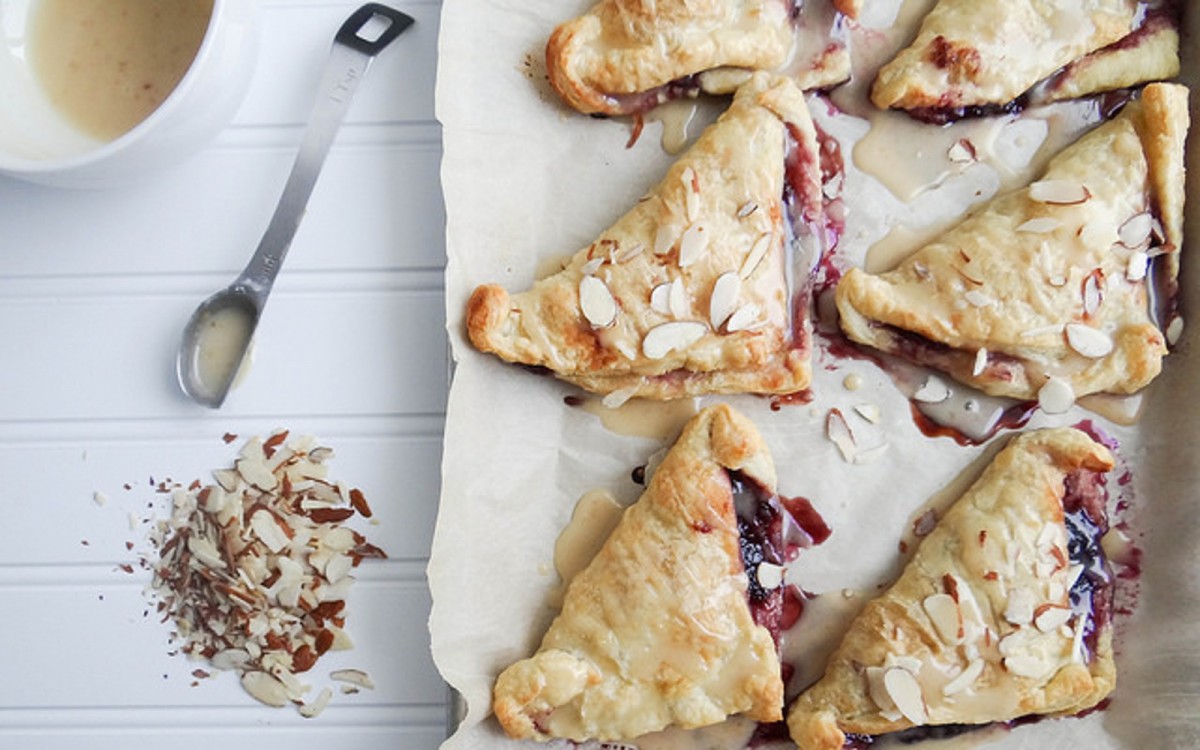 Blueberry Turnovers With Maple Miso Glaze