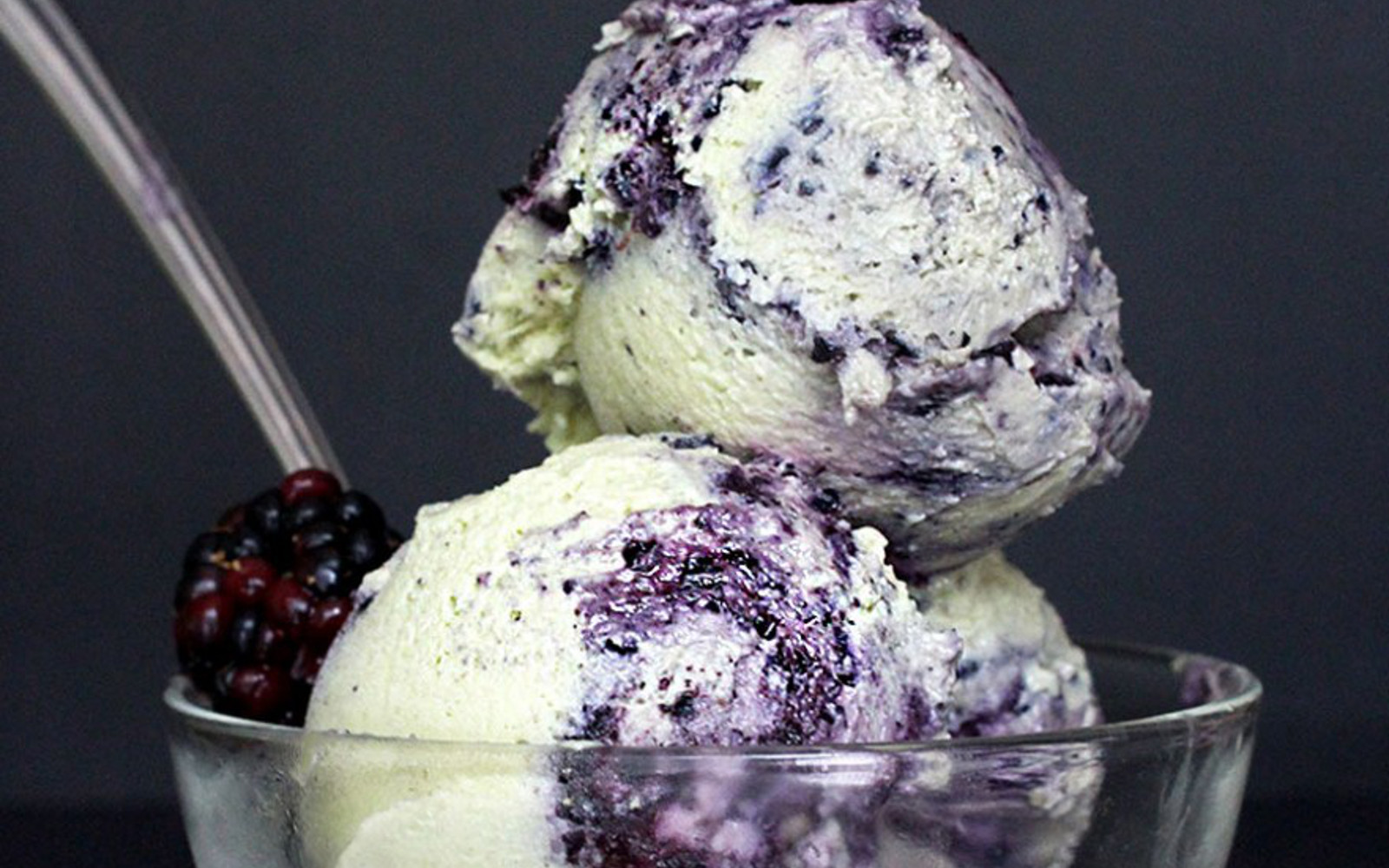 Raw Blueberry Vanilla Ice Cream 1