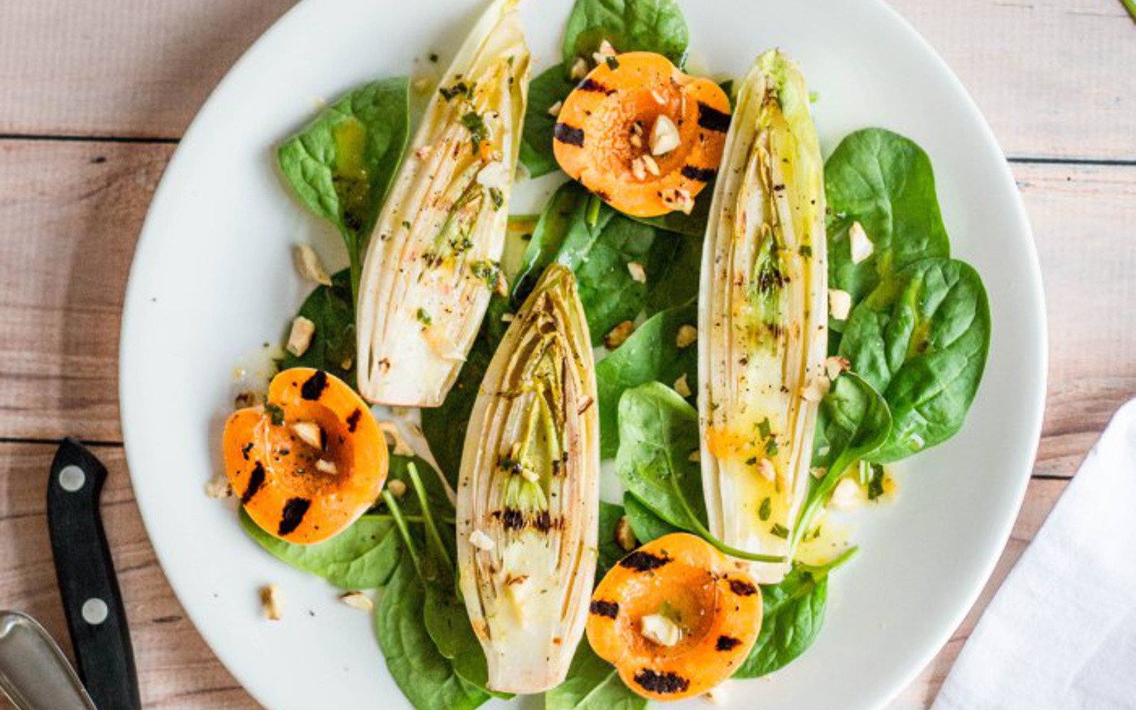Grilled Apricot and Endive Salad 2
