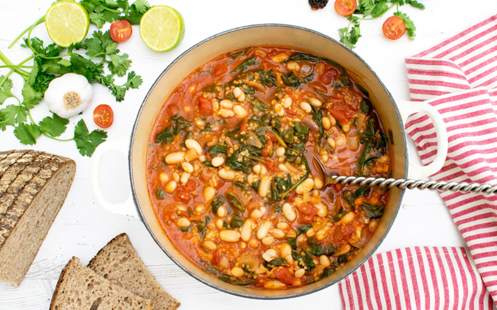 spinach and bean chipotle casserole