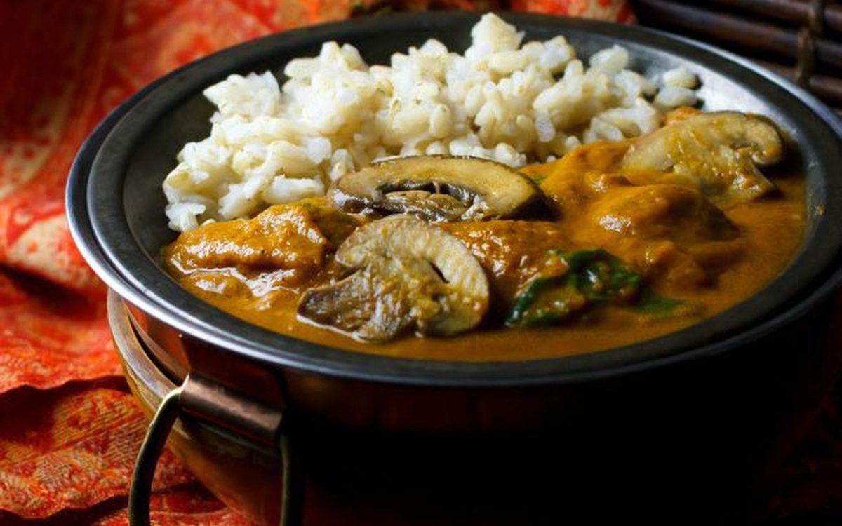 hot and hearty mushroom curry