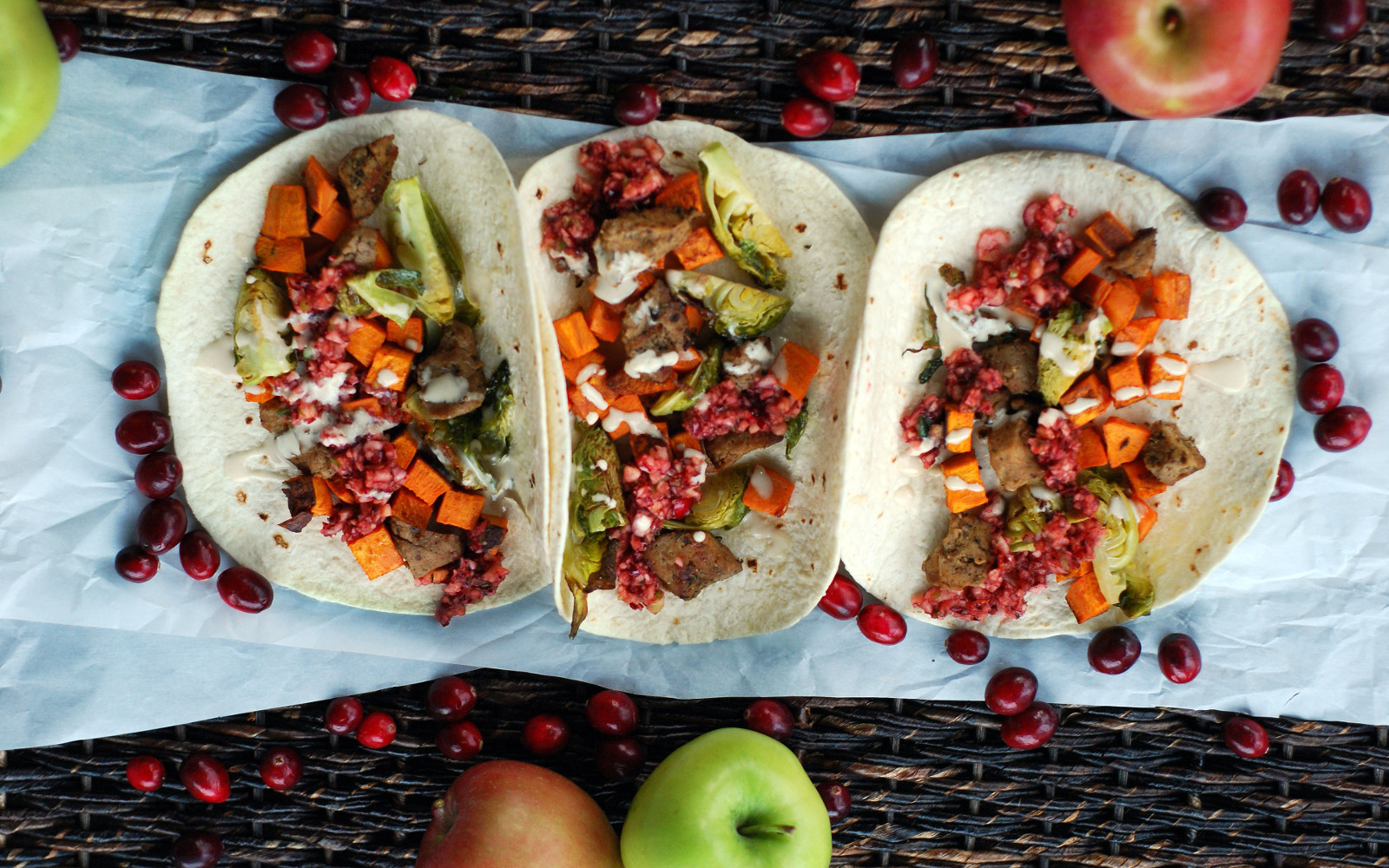 Thanksgiving Tacos With Cranberry Salsa b