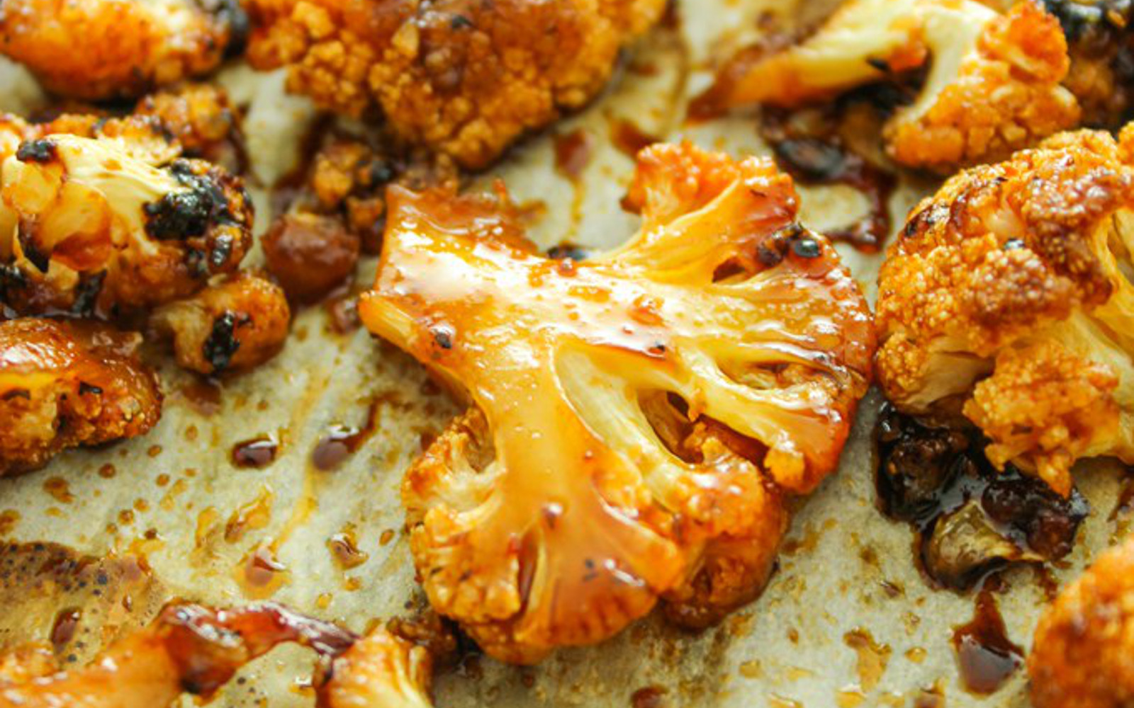 Sweet and spicy baked cauliflower