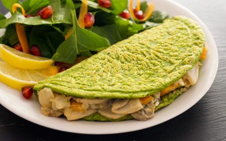Spinach and Mushroom Omelet