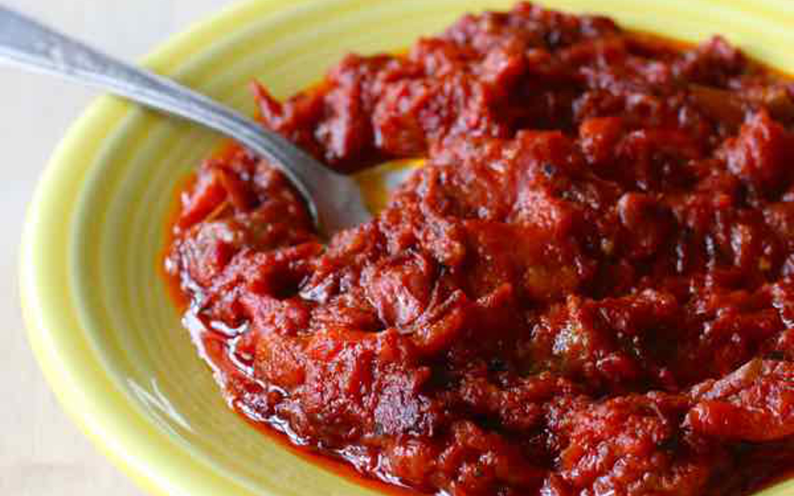 Taktouka: Moroccan Pureed Peppers and Tomato Dip