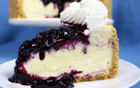 White Chocolate Blueberry Cheesecake [Vegan]