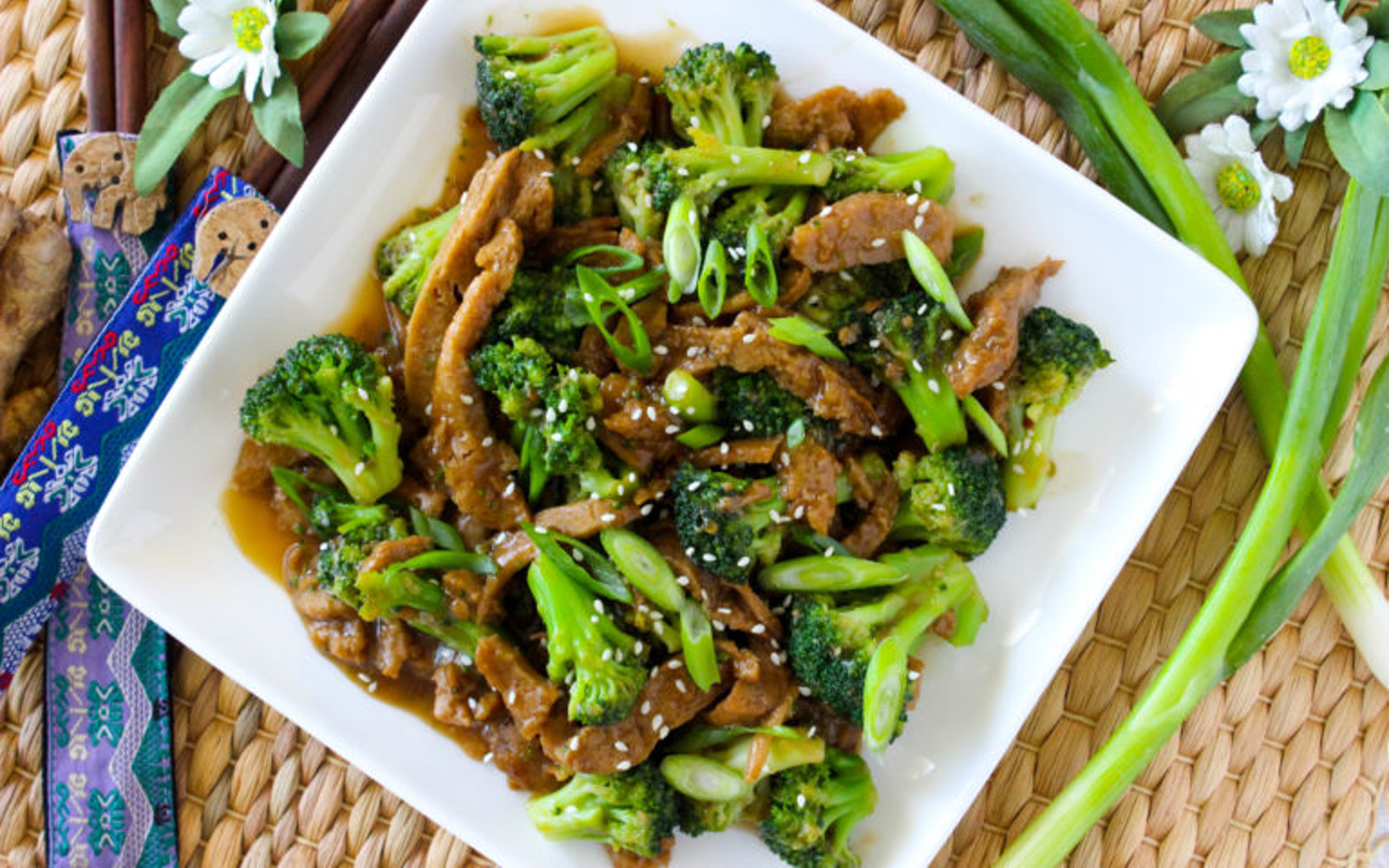 Vegan 10 Minute Seitan Beef and Broccoli
