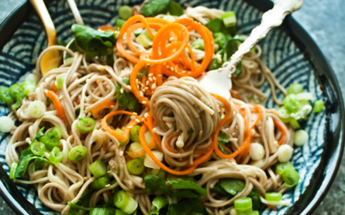 Soba Noodle Bowl With Homemade 'Fish' Sauce [Vegan, Gluten