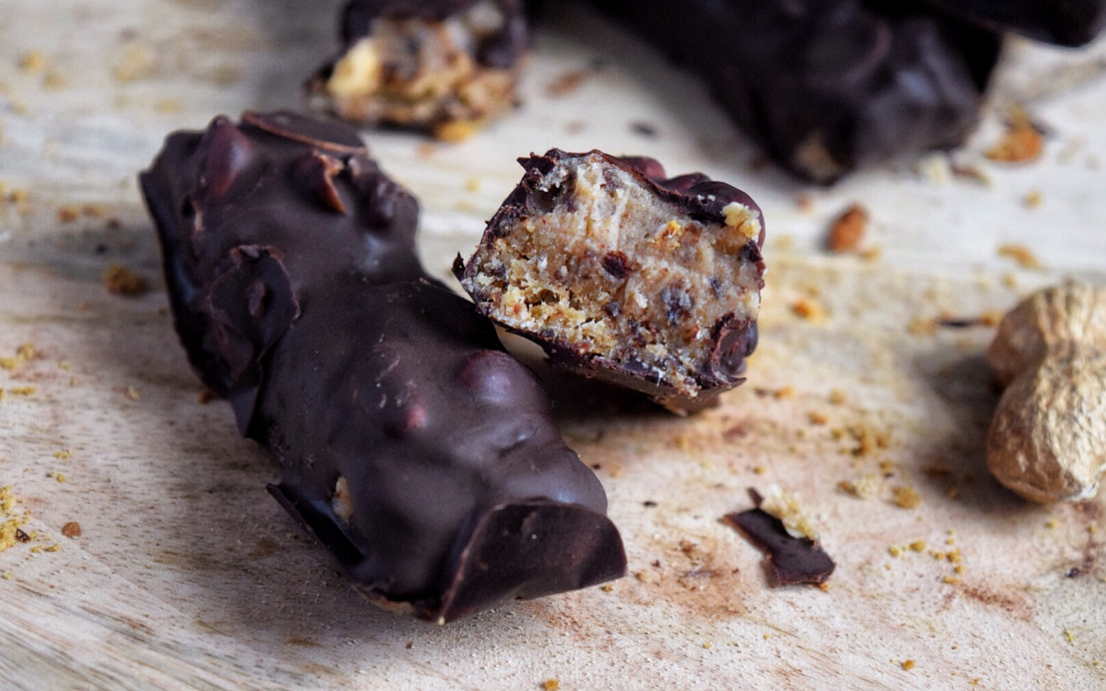 Healthy Homemade Snickers Bar