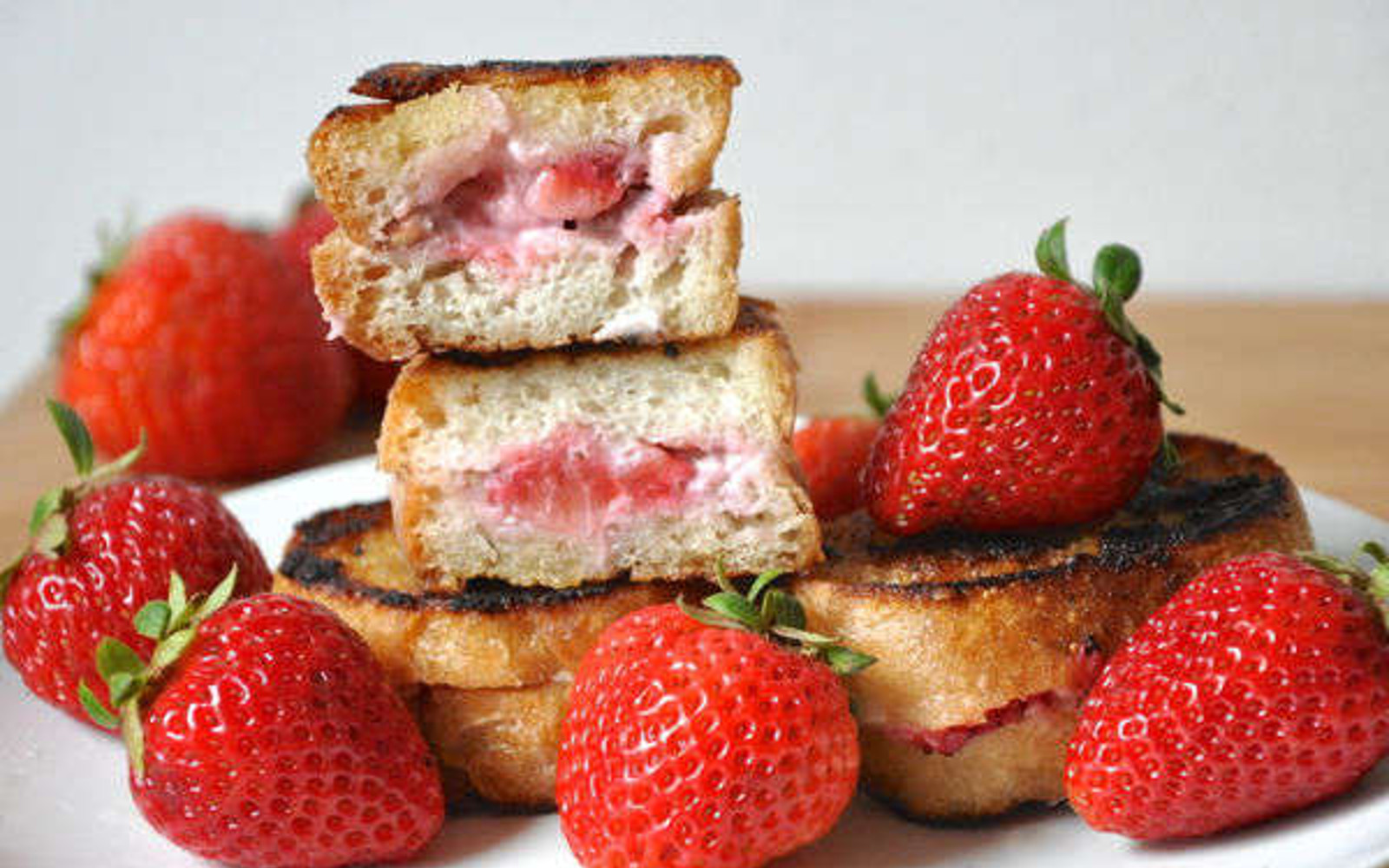 Strawberry Pecan Stuffed French Toast 
